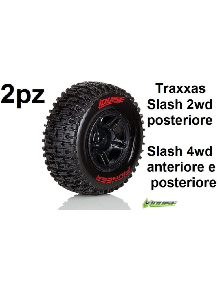 LOUISE RC - GOMME SC-Pioneer TRAXXAS SLASH 2WD e 4WD SOFT 1/10 2pz