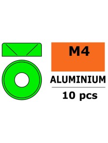 GForce - Rondelle coniche verdi M4 10pz per viti a testa svasata