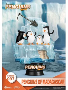 Penguins Of Madagascar D-Stage PVC Diorama Skipper, Kowalski, Private & Rico Closed Box Version 14 Cm Beast Kingdom Toys