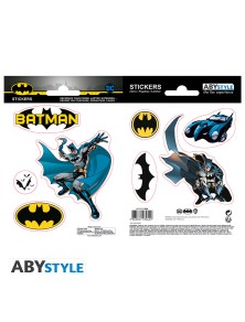 Dc Comics - Adesivi - 16x11cm/ 2 Fogli - Batman E Logo