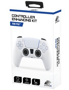 PANTHEK PS5 CONTROLLER SKIN WHITE + GOMMINI BLACK & WHITE - CUSTODIE/PROTEZIONE