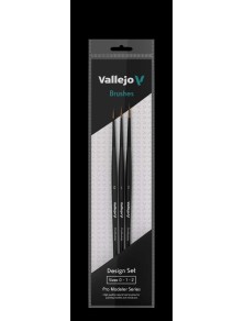 BRUSH PRO DESIGN NATURAL SET B01991 Colori Vallejo