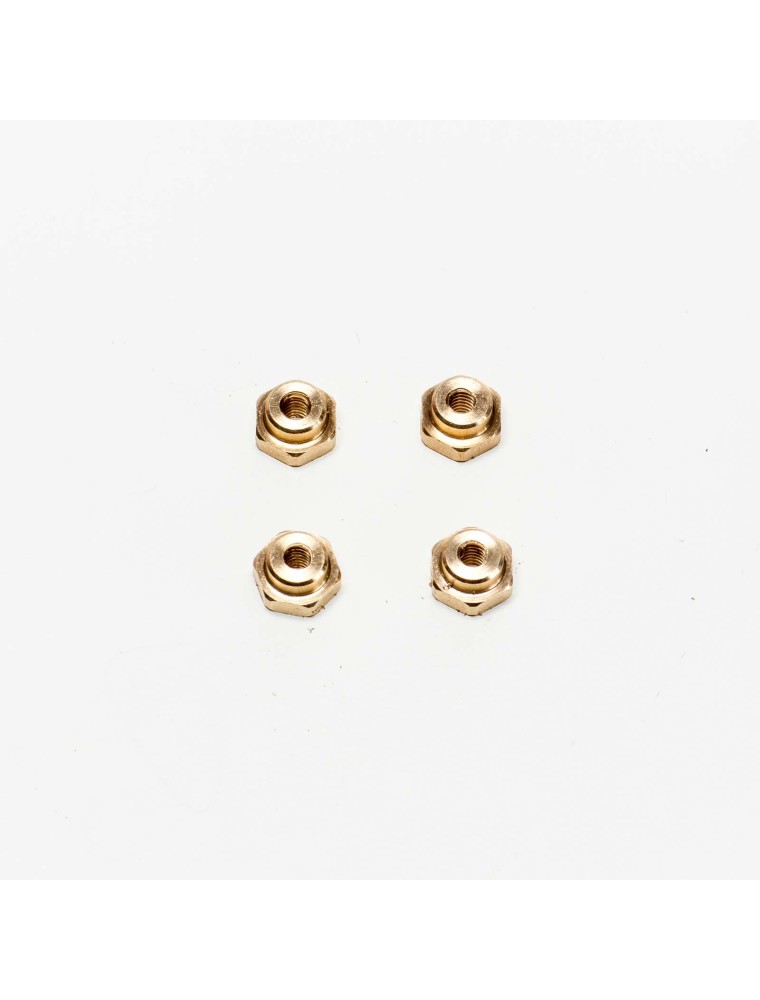 BRM MODEL CARS - NSU TT/Simca1000 TTS - Brass "nut" bearings (x4)