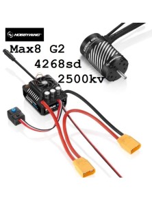 Hobbywing - Ezrun MAX8 G2 combo con 4268SD 2500kV 1/8