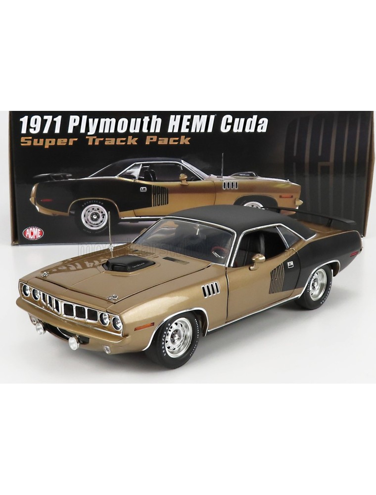 PLYMOUTH - BARRACUDA HEMI COUPE SUPER TRACK PACK 1971 - GOLD GLACK