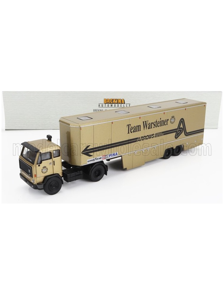 VOLVO - F89 TRUCK CAR TRANSPORTER TEAM F1 WARSTEINER ARROWS 1977 - GOLD