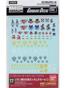 GUNDAM MASTER GRADE MG MODEL KIT DECAL 17  MULTI ZEON ACCESSORI BANDAI