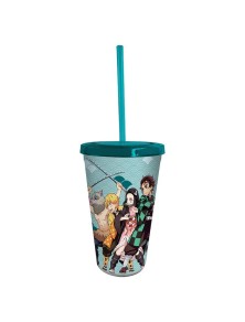 Demon Slayer - Tumbler Con Cannuccia - 470ml - Group