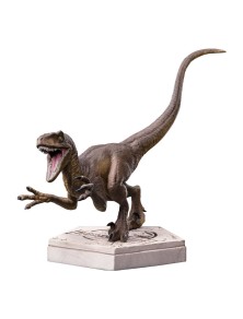 Jurassic World Icons Statua Velociraptor A 9 Cm Iron Studios