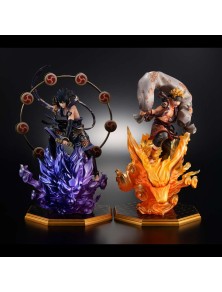 NARUTO-SHIPPUDEN-NARUTO SASUKE GOD SET Statua Megahouse