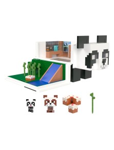 Minecraft Mob Head Minis Playset Panda Playhouse Mattel