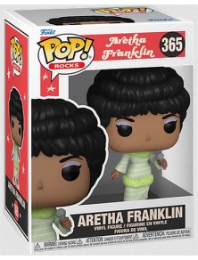 Rocks Pop! Vinile Musica Aretha Franklin con Vestito Verde 9 cm Funko