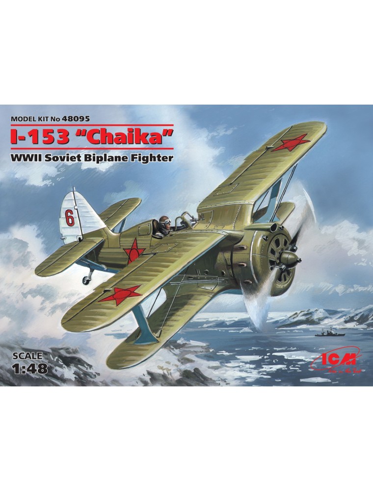 ICM - 1/48 I-153 "Chaika", WWII Soviet Biplane Fighter (100% new molds)