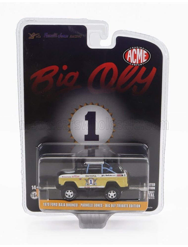 FORD USA - BRONCO N 1 BAJA 1970 - BIG OLY TRIBUTE EDITION - YELLOW MET BLACK