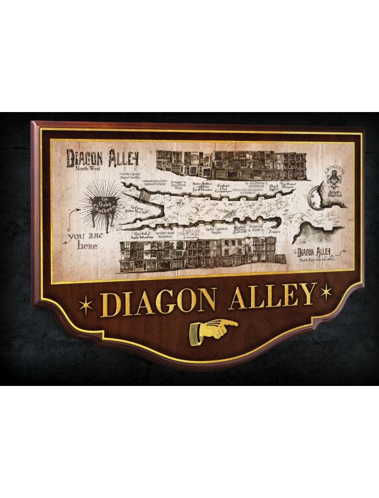 Harry Potter Insegna/Placca Muro Diagon Alley 45 Cm Noble Collection