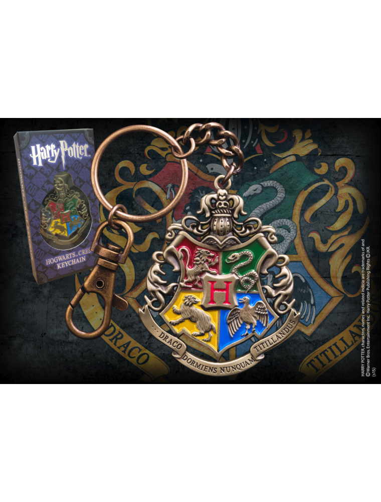 Harry Potter Portachiavi con Stemma Hogwarts Noble Collection