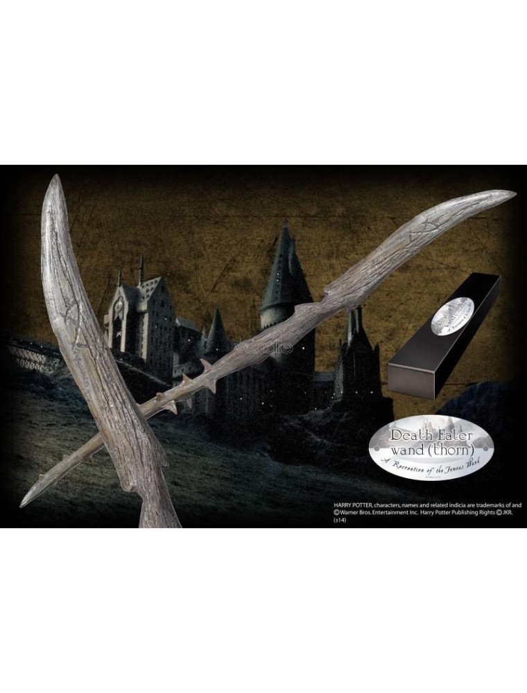 Harry Potter Bacchetta Magica Character del Mangiamorte Thorn Noble Collection