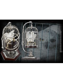 Harry Potter Miniatura della Civetta Edwige nella Gabbia 10 Cm Noble Collection