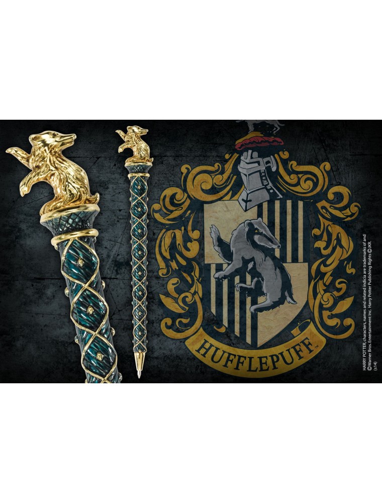 Harry Potter Penna Tassorosso Placcato Oro Noble Collection