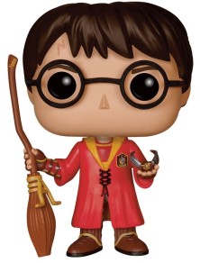 Harry Potter Funko POP Vinile Figura Harry con Divisa da Quidditch 9 Cm