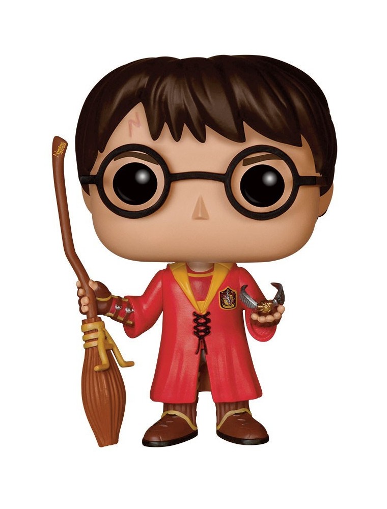 Harry Potter Funko POP Vinile Figura Harry con Divisa da Quidditch 9 Cm