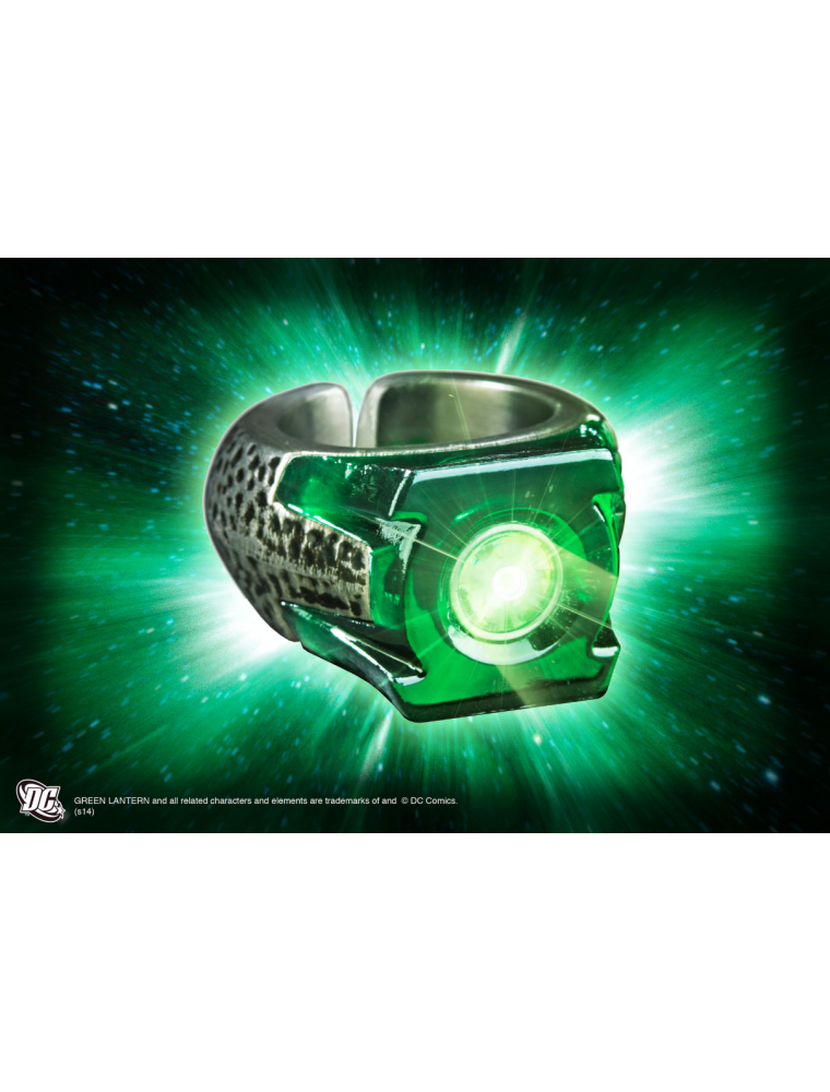 DC Comics Lanterna Verde Anello Luminoso Taglia Unica Noble Collection