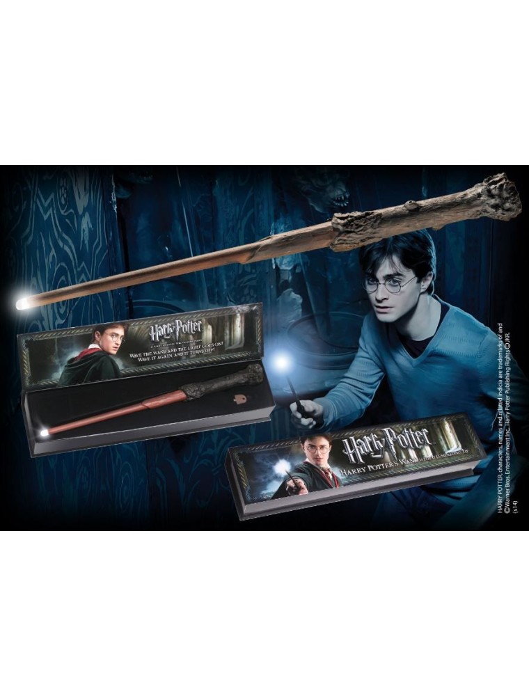 Harry Potter Bacchetta Magica Harry Punta Luminosa Noble Collection