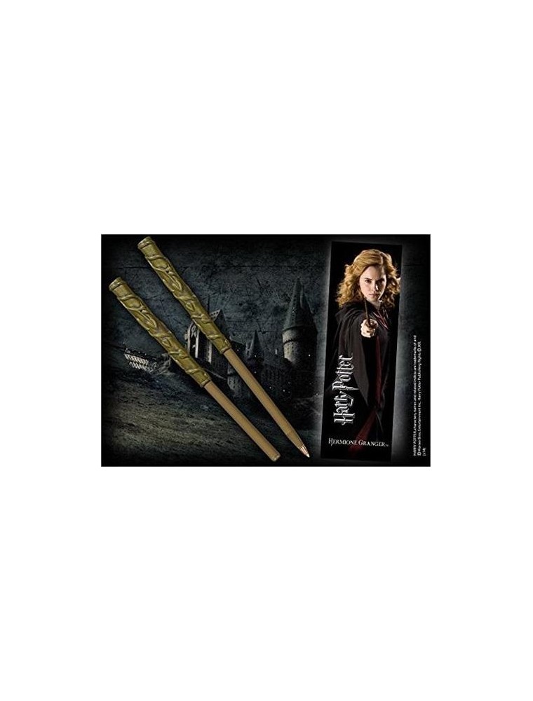 Harry Potter Penna e Segnalibro Bacchetta Hermione Granger Noble Collection