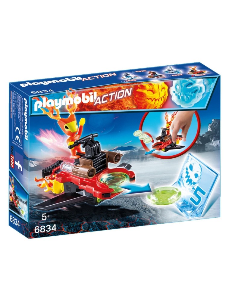 PLAYMOBIL 6834 - MAGMA CON SPACE-JET LANCIA DISCHI