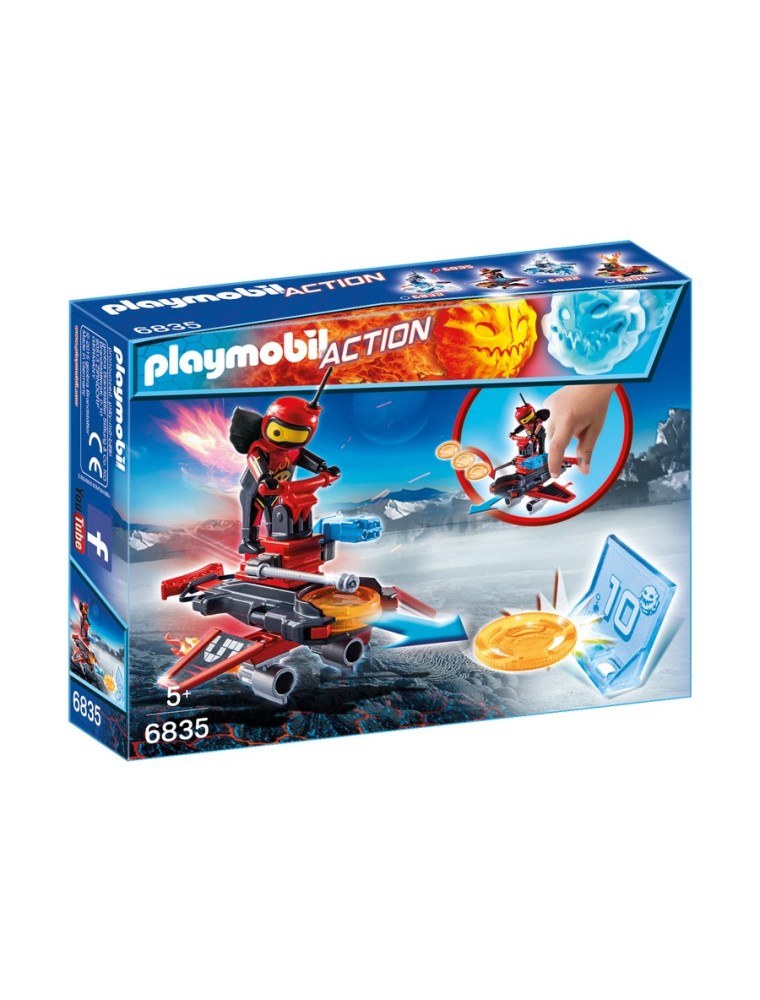 PLAYMOBIL 6835 - FIRE-ROBOT CON SPACE-JET LANCIA DISCHI