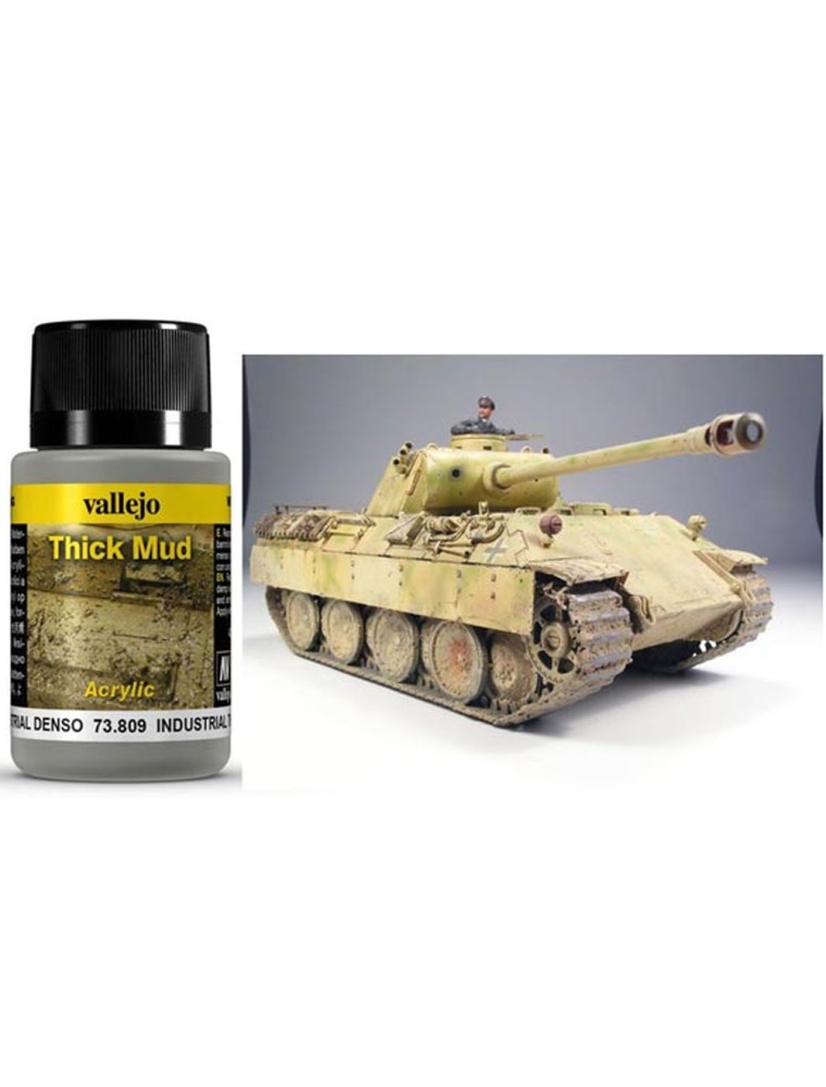 VALLEJO WEATHERING INDUSTR THICK MUD 40ML 73809 COLORI VALLEJO