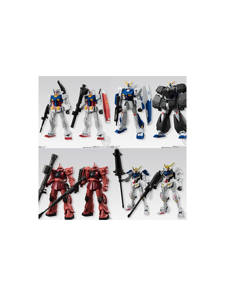 Gundam Shokugan Universal Unit Display (10) Kit Mini Figura Bandai