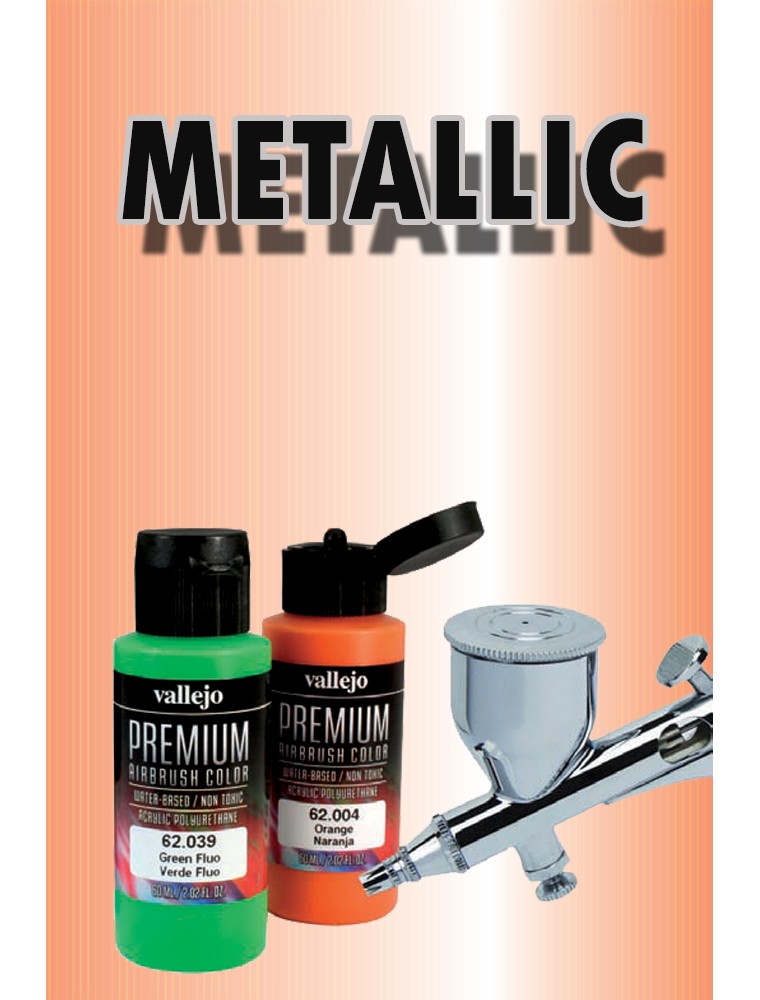 Vallejo Premium Airbrush Metallolic Arancione 62043 Colori VALLEJO