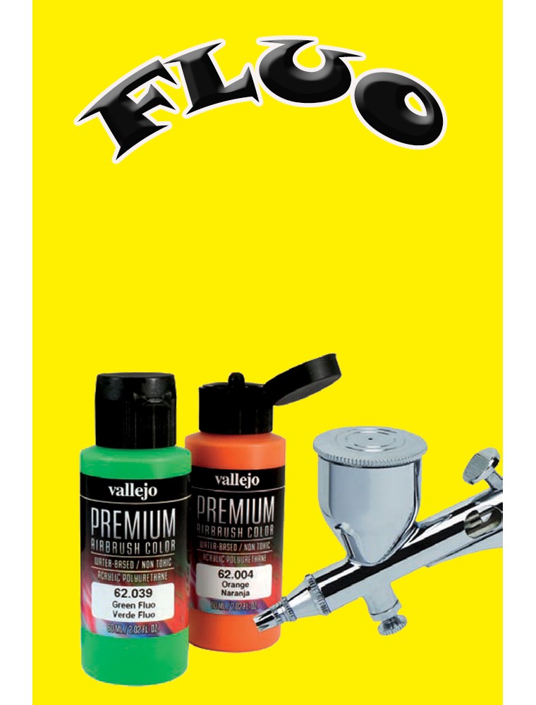 VALLEJO PREMIUM AIRBRUSH YELLOW FLUO 62031 COLORI VALLEJO