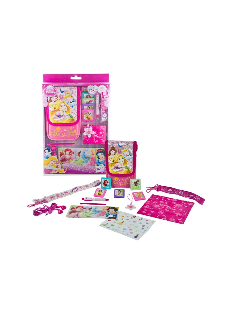 KIT 16 ACCESSORI DISNEY PRINCESS ALL DS CUSTODIE/PROTEZIONE