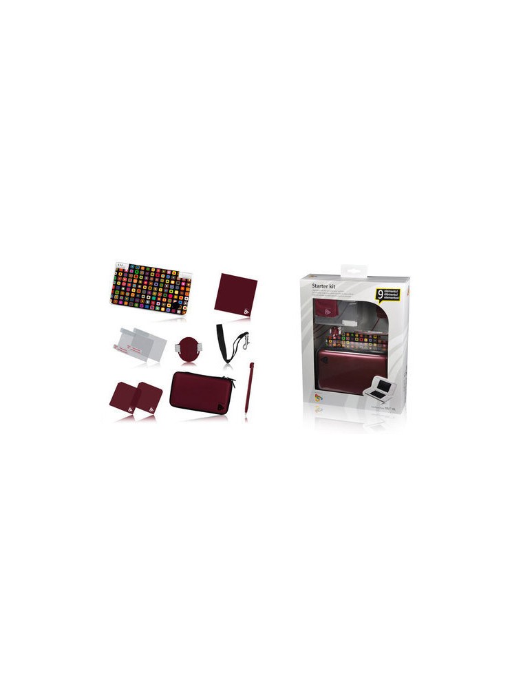 KIT 9 IN 1 ROSSO 3DSXL DSIXL CUSTODIE/PROTEZIONE