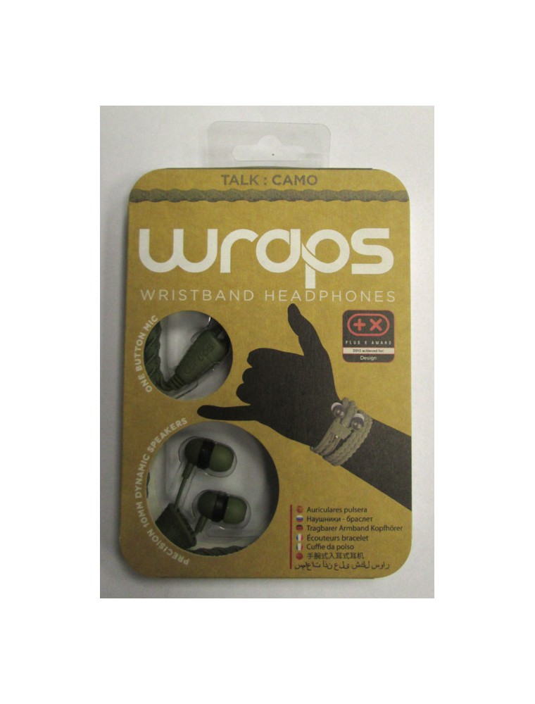 BB AURICOLARE WRAPS WRISTBAND VERDE CUFFIE