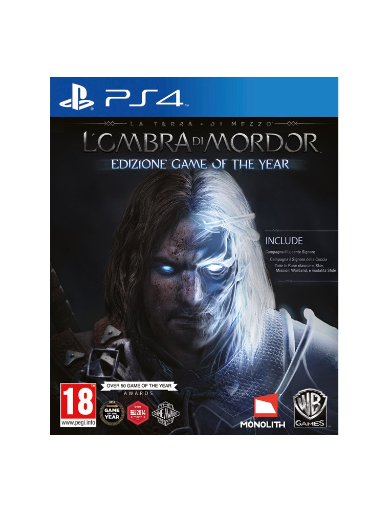 TERRA DI MEZZO-L'OMBRA MORDOR GOTY ED AZIONE AVVENTURA - PLAYSTATION 4