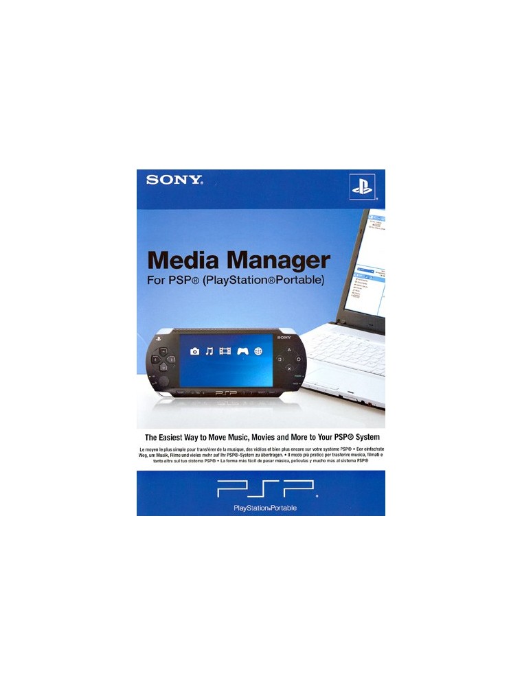 PSP SONY MEDIA MANAGER APPLICATIVI