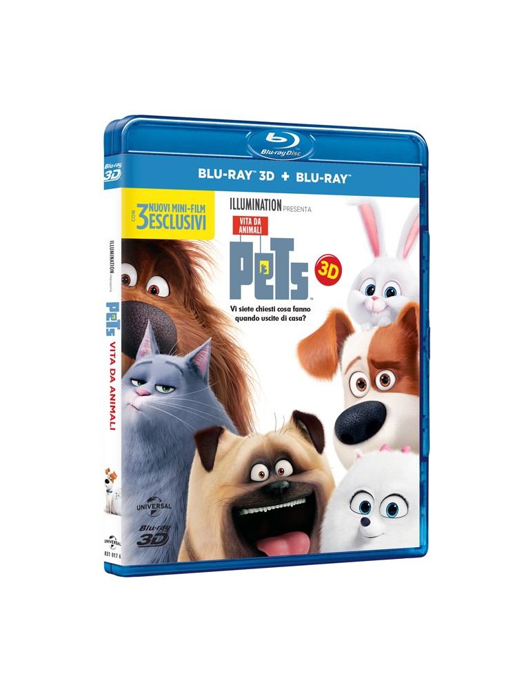 PETS: VITA DA ANIMALI 3D ANIMAZIONE - BLU-RAY