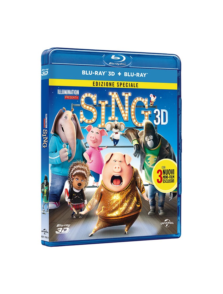 SING 3D ANIMAZIONE - BLU-RAY