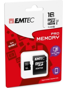 MICROSD + ADAPTER 16GB PRO (3D - 4K) MEMORY CARD/HARD DISK CONSOLE MEMORIE