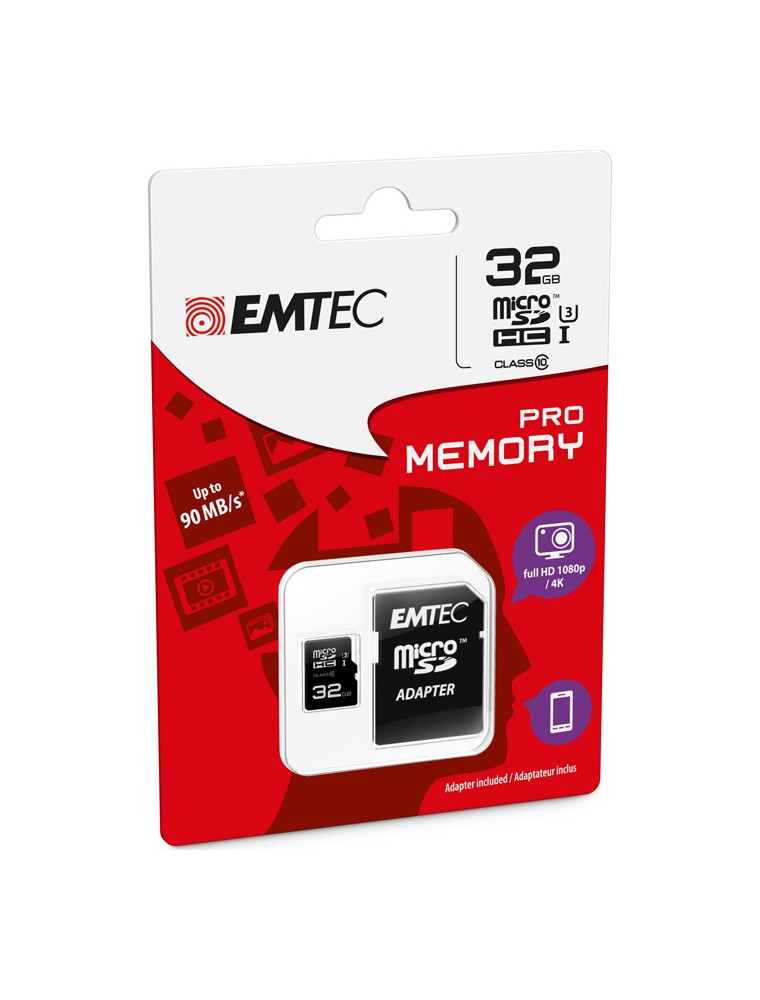 MICROSD + ADAPTER 32GB PRO (3D - 4K) MEMORY CARD/HARD DISK CONSOLE MEMORIE