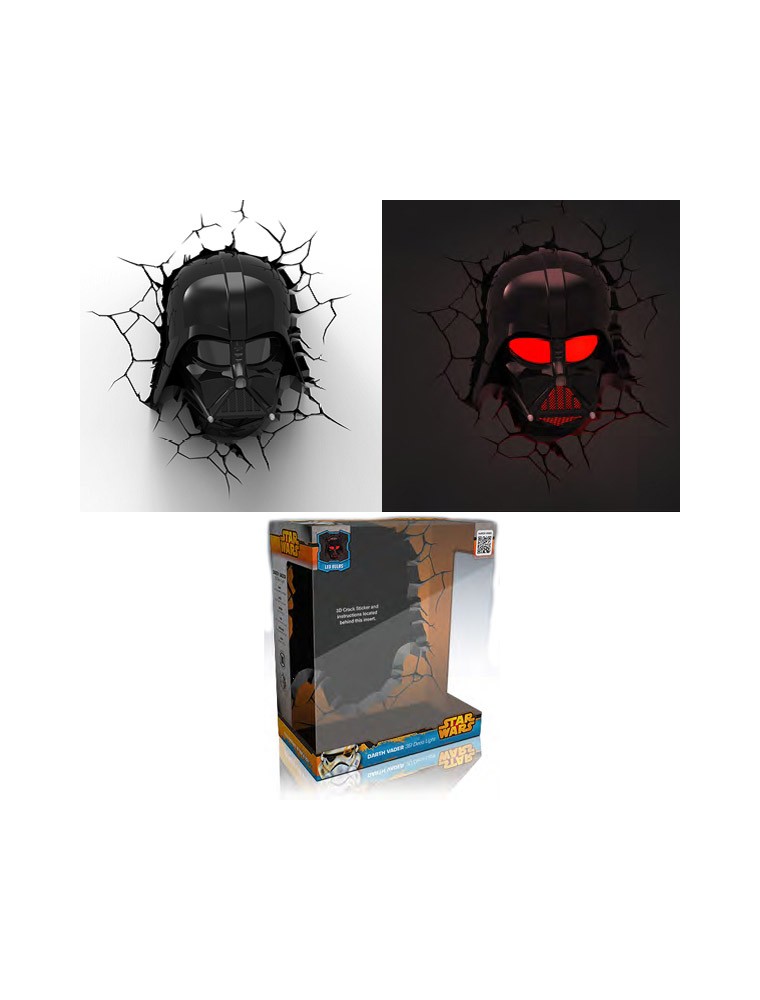 LAMPADA DA MURO 3D DARTH VADER STAR WARS GADGET