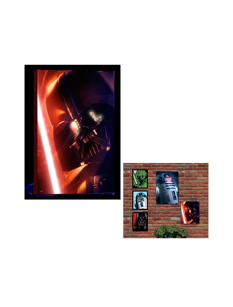 QUADRO LUMINOSO STAR WARS - DARTH VADER GADGET