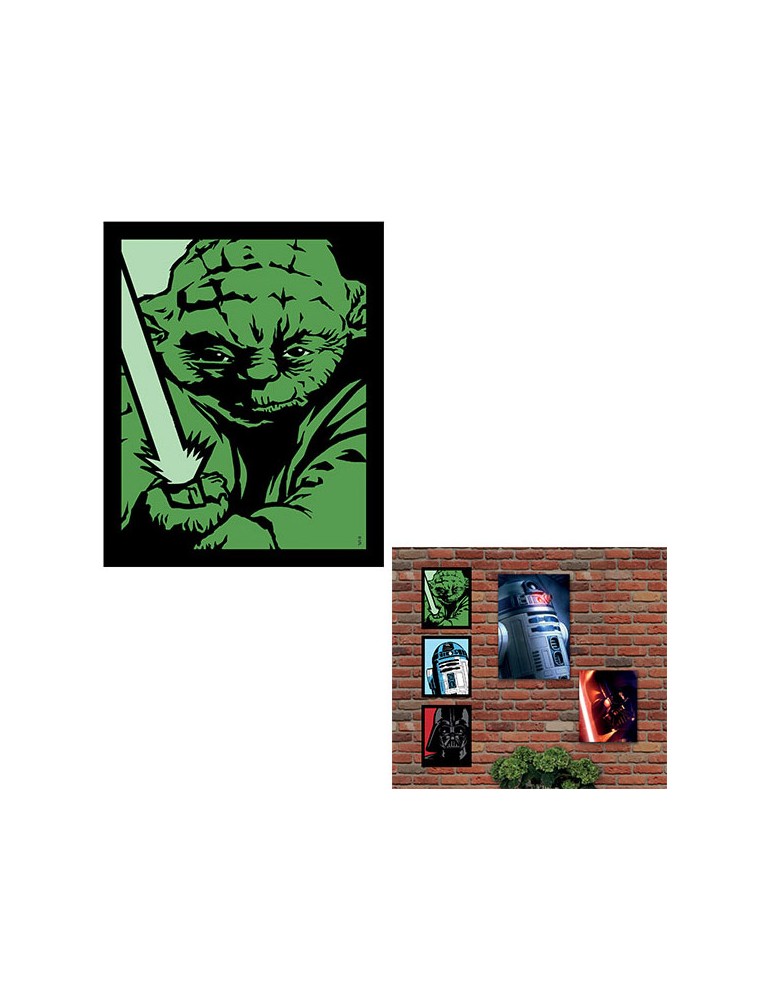 QUADRO LUMINOSO STAR WARS - YODA SMALL GADGET