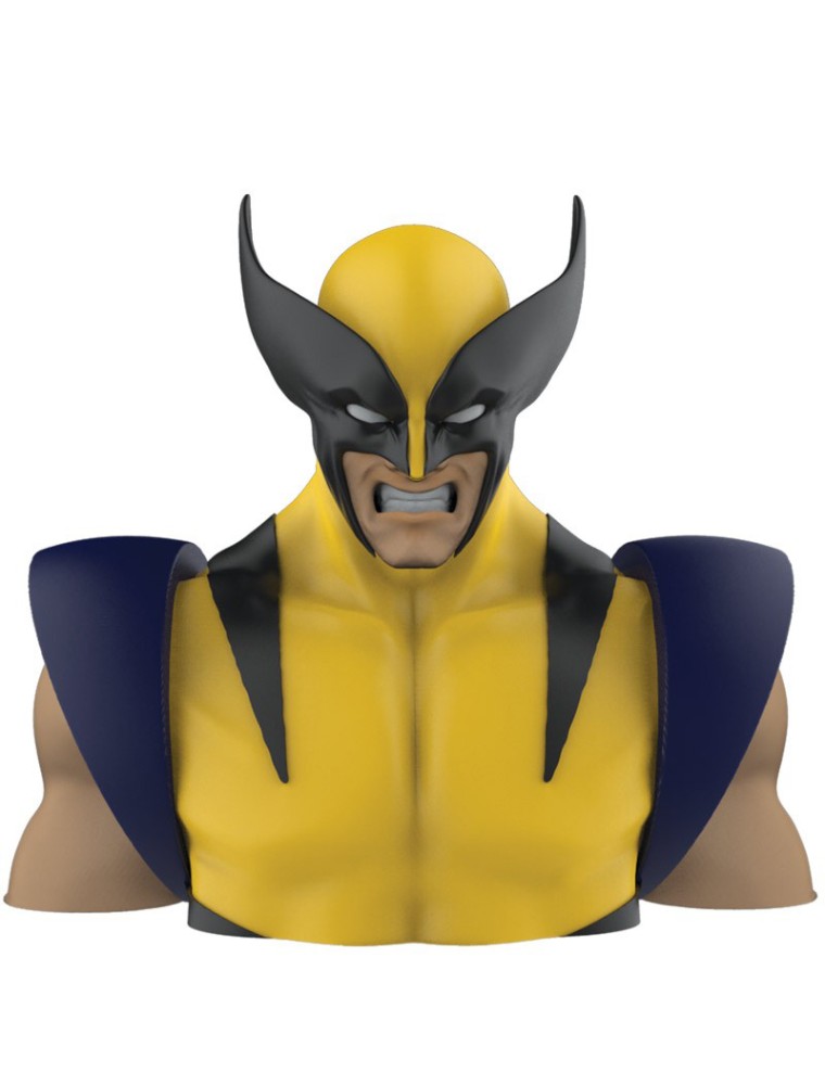 X-men Marvel Salvadanaio Bustoo Wolverine Deluxe 20 Cm Semic