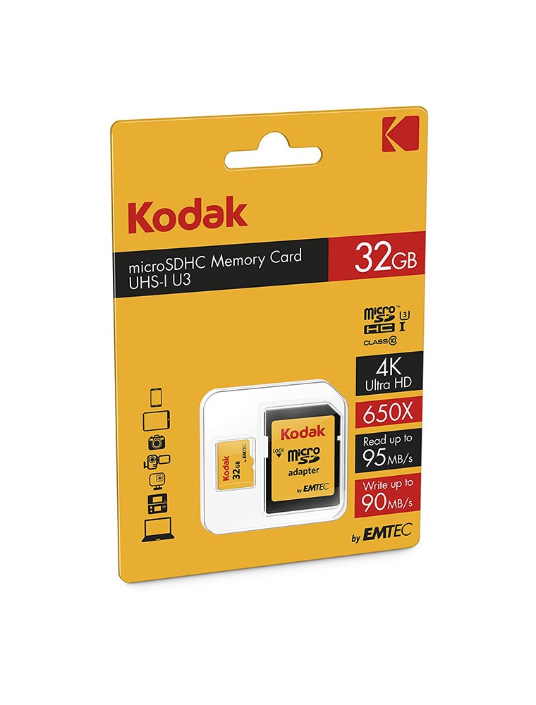 MICROSDHC 32GB CLASS10 U3 W/ADAPTER MEMORY CARD/HARD DISK CONSOLE - MEMORIE