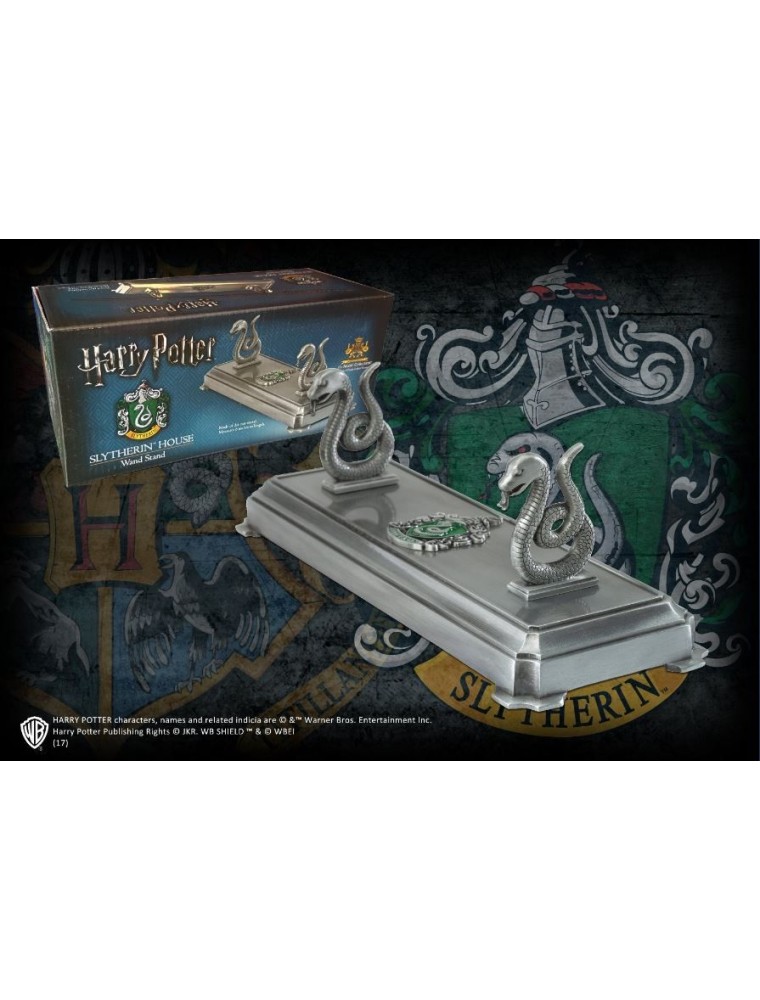 Harry Potter Porta Bacchetta Con Stemma Serpeverde 20 x 7 x 7 cm Noble Collection