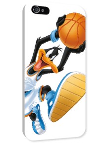 COVER DAFFY DUCK BASKETBALL IPHONE 4/4S CUSTODIE/PROTEZIONE - MOBILE/TABLET